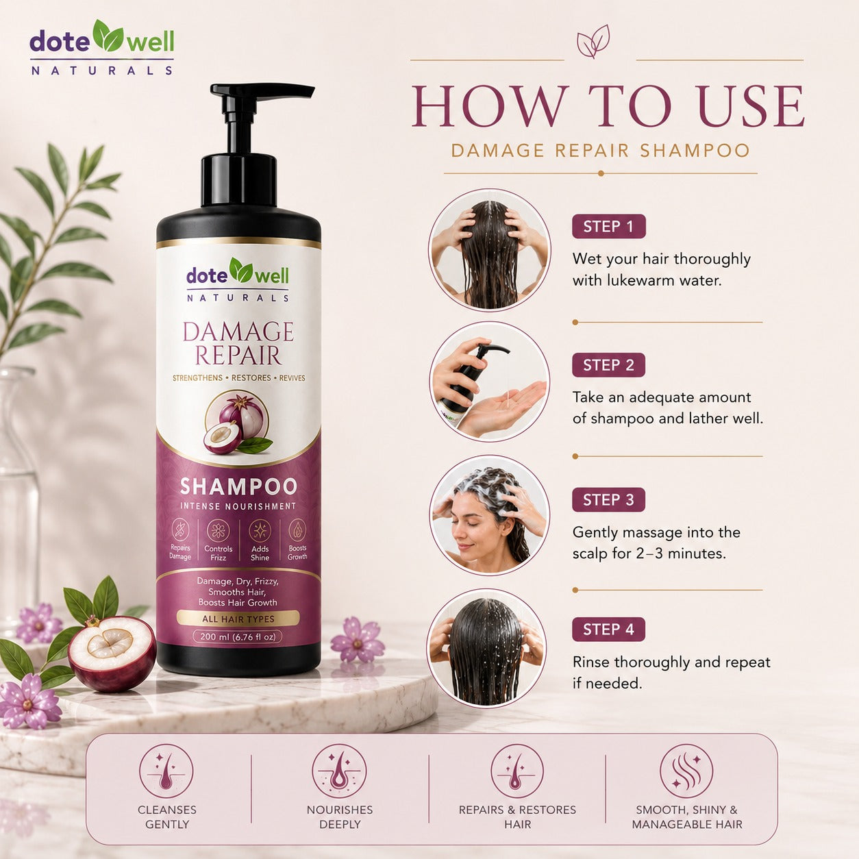 Damage Repair Shampoo 200ml