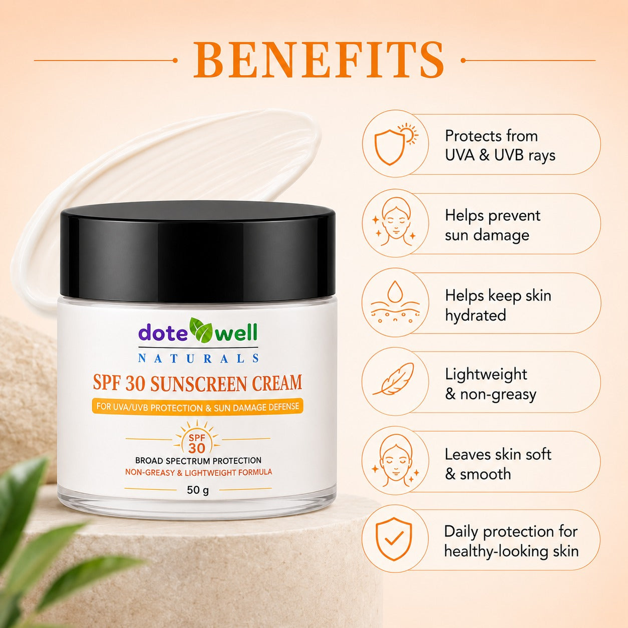 SPF30 Sunscreen Cream 50 gm